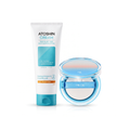 MILD& ATOSHIN Cream 200ml tube with the MILD& SOON SUN Cushion